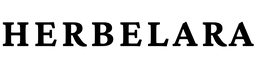 Black text 'HERBELARA' on a white background